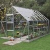Halls Serre de jardin en verre Gris 9.9m²