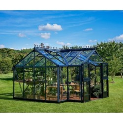 Juliana Serre de jardin en verre Gris 15.1m²