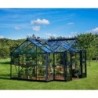 Juliana Serre de jardin en verre Gris 15.1m²