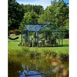 Juliana Serre de jardin en verre Gris 15.1m²
