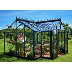 Juliana Serre de jardin en verre Gris 15.1m²