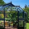 Juliana Serre de jardin en verre Gris 15.1m²