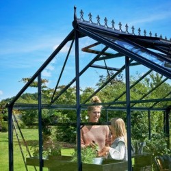 Juliana Serre de jardin en verre Gris 15.1m²