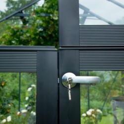 Juliana Serre de jardin en verre Gris 15.1m²
