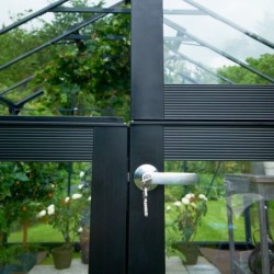 Juliana Serre de jardin en verre Gris 15.1m²