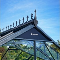 Juliana Serre de jardin en verre Gris 15.1m²