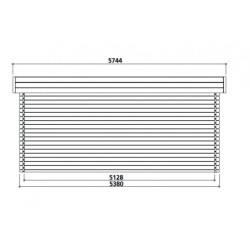 Solid Garage bois Bois massif Marron 19.3m²