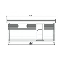 Solid Garage bois Bois massif Marron 19.3m²