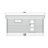 Solid Garage bois Bois massif Marron 19.3m²