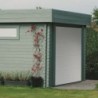 Solid Garage bois Bois massif Marron 19.3m²