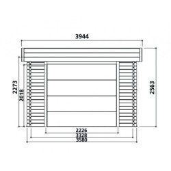 Solid Garage bois Bois massif Marron 19.3m²