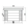 Solid Garage bois Bois massif Marron 19.3m²