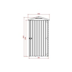 Solid Abri de jardin bois moins de 5 m² Bois massif Marron 0.87m²