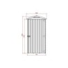Solid Abri de jardin bois moins de 5 m² Bois massif Marron 0.87m²