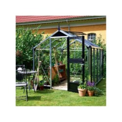 Juliana Serre de jardin en polycarbonate Gris 5m²