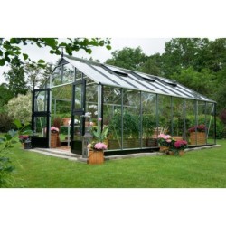 Juliana Serre de jardin en verre Gris 16.2m²