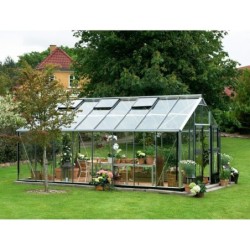 Juliana Serre de jardin en verre Gris 16.2m²
