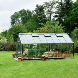 Juliana Serre de jardin en verre Gris 16.2m²
