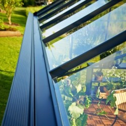 Juliana Serre de jardin en verre Gris 16.2m²