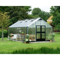Juliana Serre de jardin en polycarbonate Gris 18.8m²