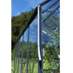 Juliana Serre de jardin en polycarbonate Gris 18.8m²