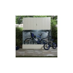 Trimetals Coffre de jardin Acier galvanisé gainé PVC Gris 1.74m²