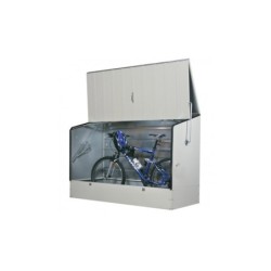 Trimetals Coffre de jardin Acier galvanisé gainé PVC Gris 1.74m²