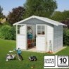 Grosfillex Abri de jardin résine PVC Blanc 4.9m²
