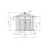 Grosfillex Abri de jardin résine PVC Blanc 4.9m²