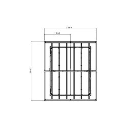 Grosfillex Abri de jardin résine PVC Blanc 4.9m²