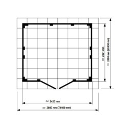 Grosfillex Abri de jardin résine PVC Blanc 4.9m²