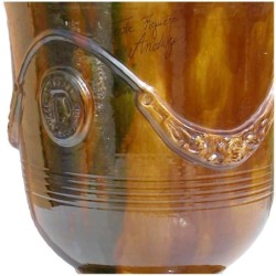 Terre Figuière Vase d'Anduze Terre cuite émaillée Flammé