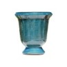 Terre Figuière Vase d'Anduze Terre cuite émaillée Bleu