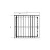 Grosfillex Abri de jardin résine PVC Rouge 11.2m²