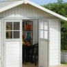 Grosfillex Abri de jardin résine PVC Blanc 11.2m²