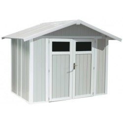 Grosfillex Abri de jardin résine PVC Gris 4.9m²