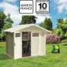 Grosfillex Abri de jardin résine PVC Blanc 4.9m²