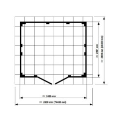 Grosfillex Abri de jardin résine PVC Blanc 4.9m²