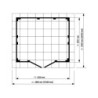 Grosfillex Abri de jardin résine PVC Blanc 4.9m²