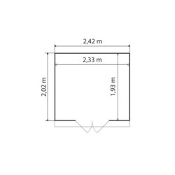 Grosfillex Abri de jardin résine PVC Blanc 4.9m²