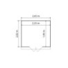 Grosfillex Abri de jardin résine PVC Blanc 4.9m²