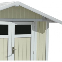 Grosfillex Abri de jardin résine PVC Blanc 4.9m²