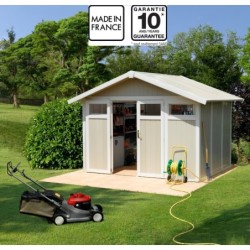 Grosfillex Abri de jardin résine PVC Blanc 7.5m²