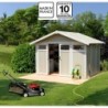 Grosfillex Abri de jardin résine PVC Blanc 7.5m²