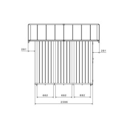 Grosfillex Abri de jardin résine PVC Blanc 7.5m²