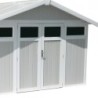 Grosfillex Abri de jardin résine PVC Gris 11.2m²