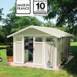 Grosfillex Abri de jardin résine PVC Blanc 11.2m²