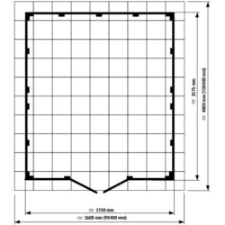 Grosfillex Abri de jardin résine PVC Blanc 11.2m²