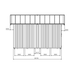 Grosfillex Abri de jardin résine PVC Blanc 11.2m²