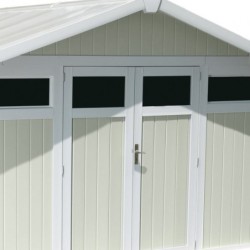 Grosfillex Abri de jardin résine PVC Blanc 11.2m²